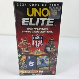 UNO Elite NFL 2024 Core Edition Starter Pack Sealed Collectible Football Cards